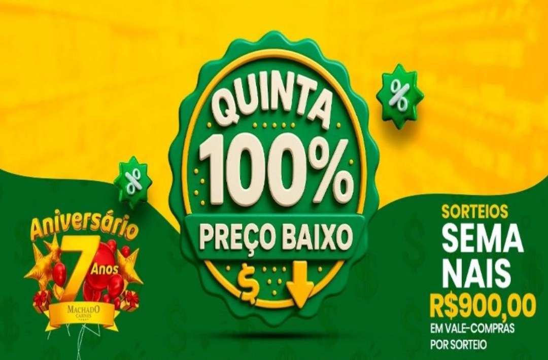 Confira as ofertas desta quinta feira na Machado Carnes 