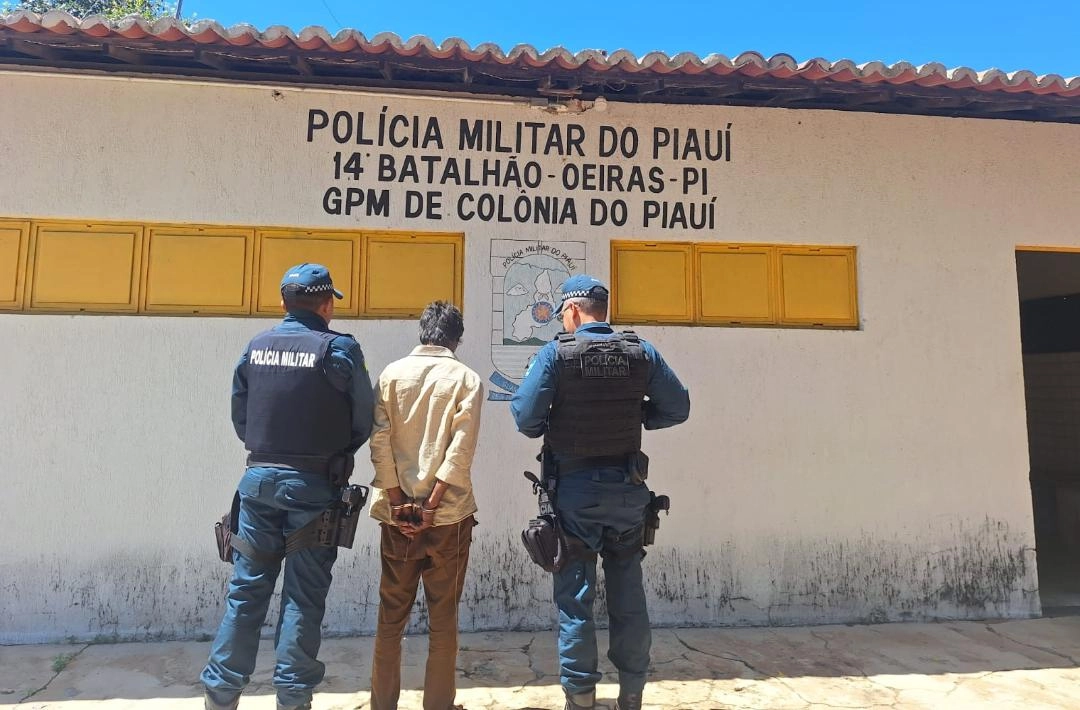 GPM de Colônia do Piauí prende homem por violência doméstica e posse ilegal de arma de fogo