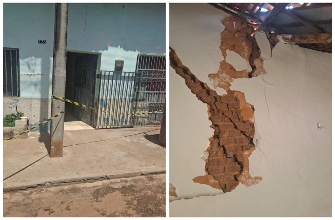 Residências com risco de desabamento passam por avaliação em Oeiras; Corpo de Bombeiros orienta interdição