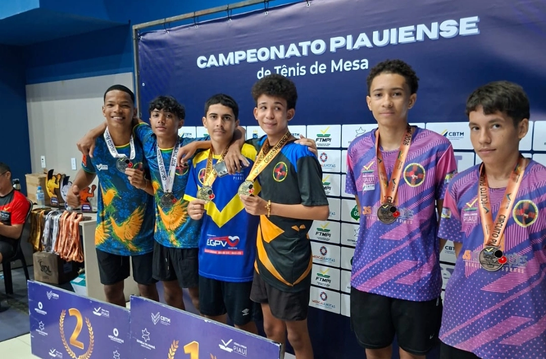 Associação Oeirense de Tênis de Mesa recupera liderança do Campeonato Piauiense com três ouros em Teresina