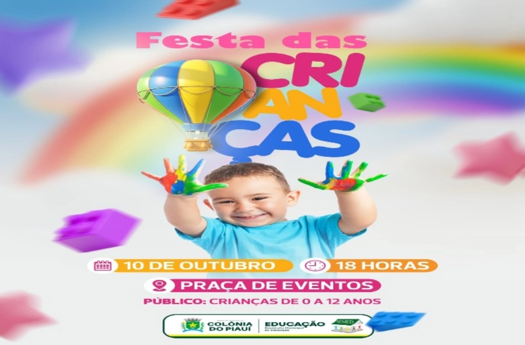 Colônia do Piauí prepara Festa das Crianças com programação especial no dia 10 de outubro