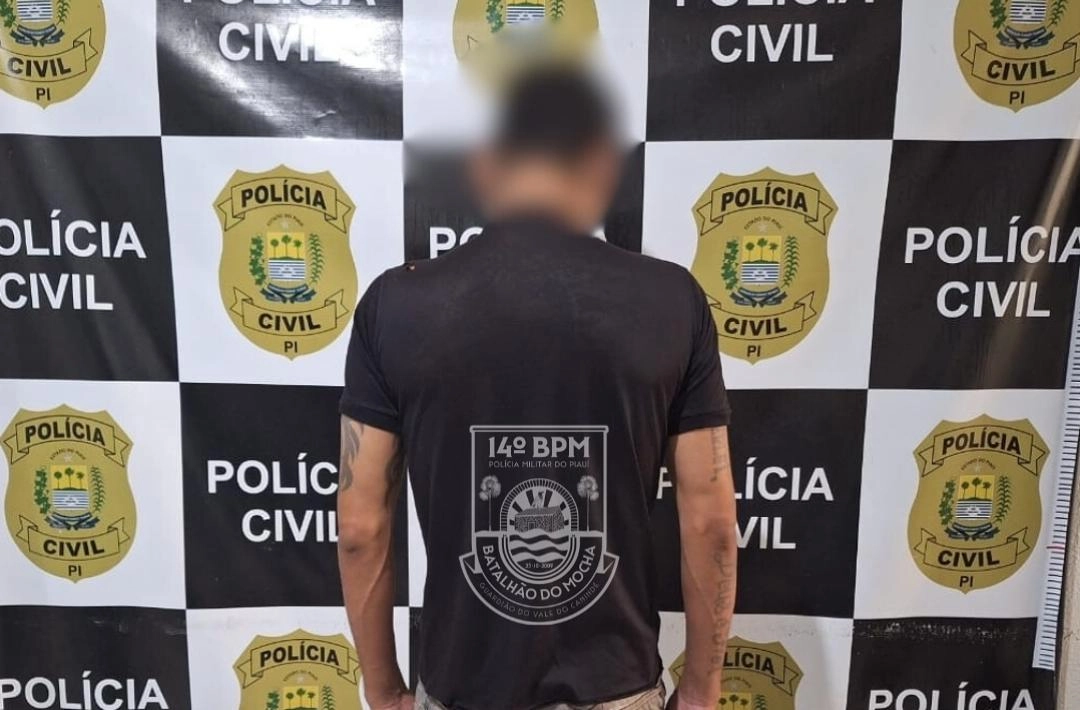 Homem é preso em flagrante por agredir companheira em Santa Rosa do Piauí