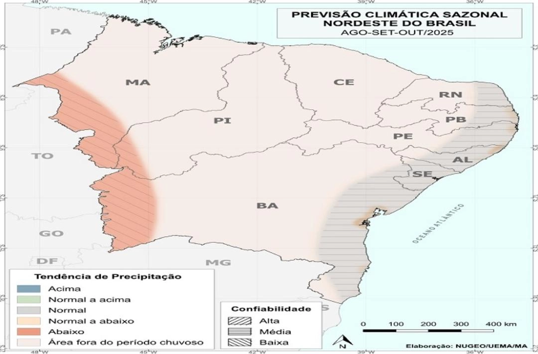 Piauí tem previsão de chuva durante o B-R-O BRÓ