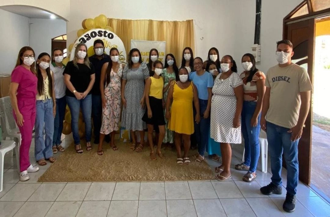 Assistência Social de São Miguel do Fidalgo promove roda de conversa sobre Agosto Dourado com gestantes do Programa Criança Feliz
