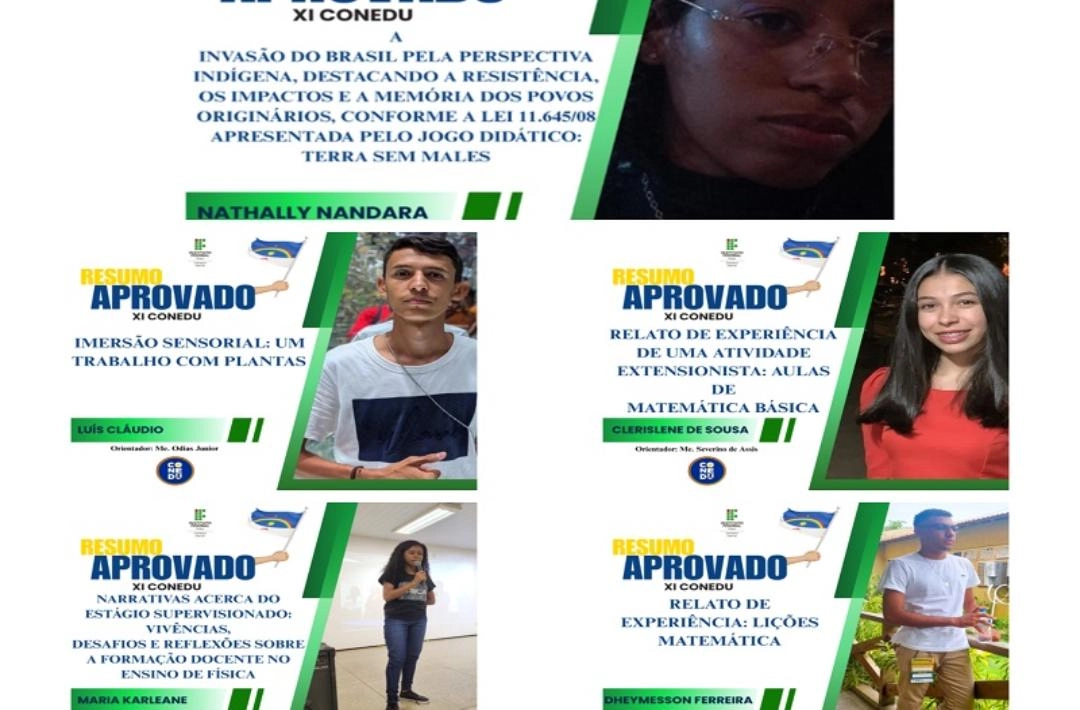 Estudantes do IFPI Oeiras têm resumos aprovados para congresso nacional de educação