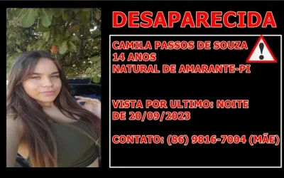 Adolescente de 14 Anos está desaparecida em Amarante há 7 dias: Família pede ajuda