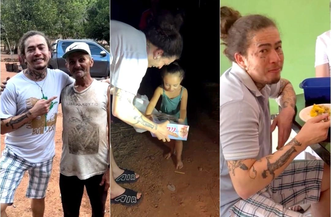 Whindersson Nunes faz visita surpresa aos pais no Piauí e emociona familiares