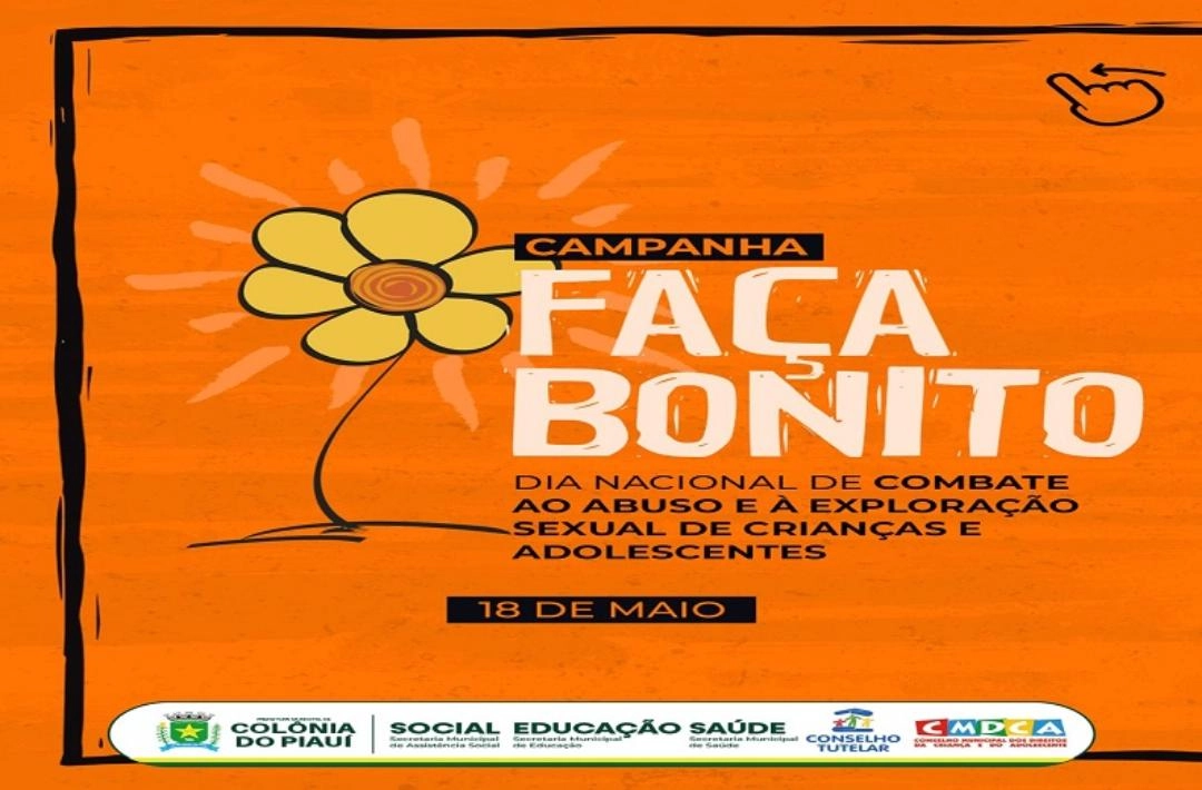 Colônia do Piauí realiza ações educativas em alusão ao 18 de Maio