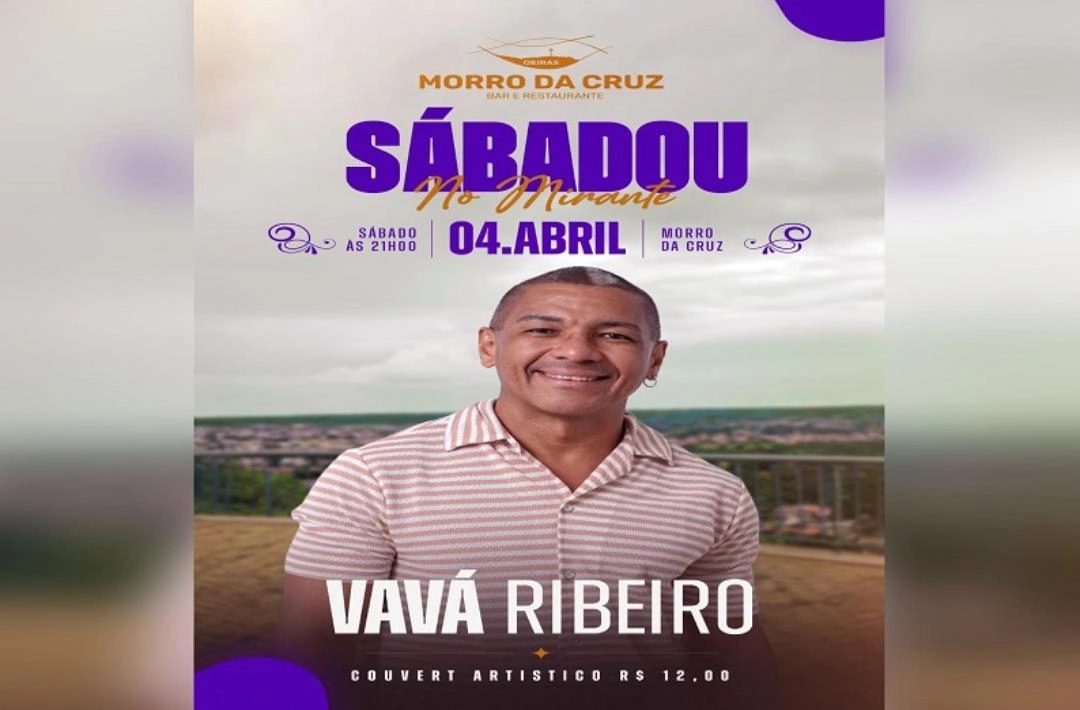 Vavá Ribeiro sobe ao palco do Mirante do Morro da Cruz neste Sábado de Aleluia, 4 de abril, em Oeiras