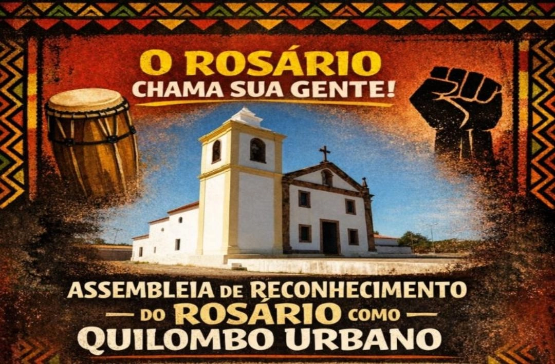 Bairro Rosário realiza assembleia para reconhecimento como Quilombo Urbano na quarta-feira, 4 de fevereiro