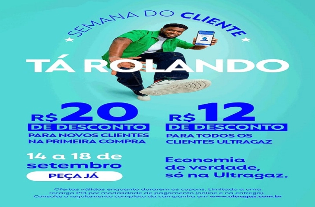 Semana do Cliente Ultragaz traz descontos de até R$ 20,00 na recarga