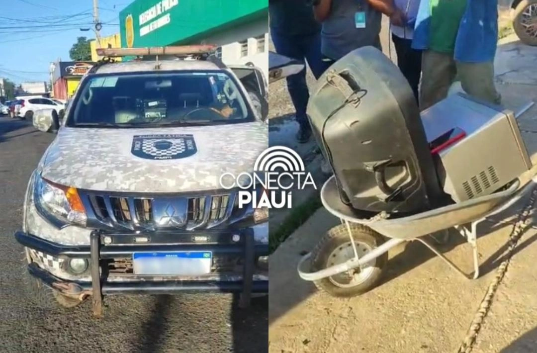 Suspeitos fogem ao ver viatura da PM e abandonam objetos furtados em Teresina