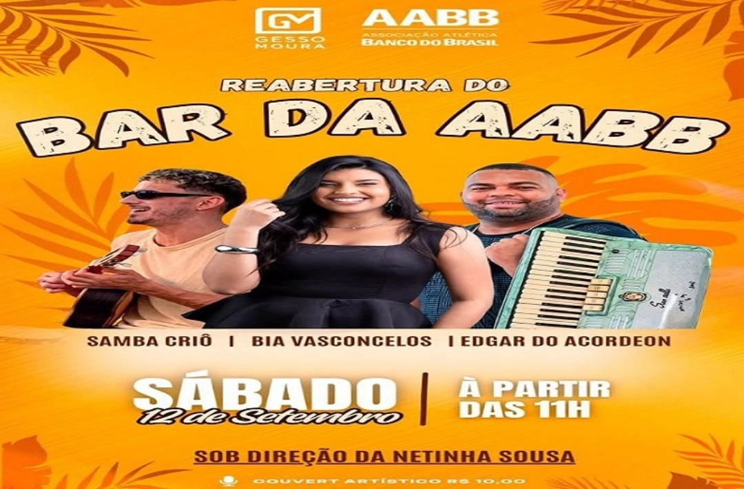 Bar da AABB reabre neste sábado com a feijoada da Netinha e atrações musicais