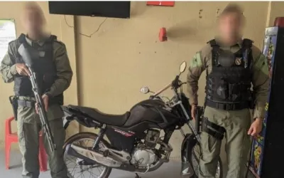 Polícia Militar recupera moto adulterada em Santana do Piauí