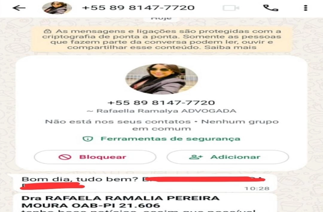 Advogada Rafaela Ramalya alerta sobre golpe que usa seu nome e imagem