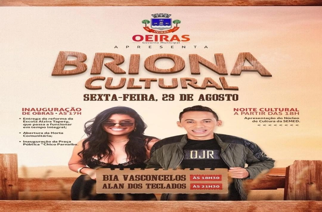 Briona Cultural movimenta comunidade com inaugurações e apresentações artísticas em Oeiras