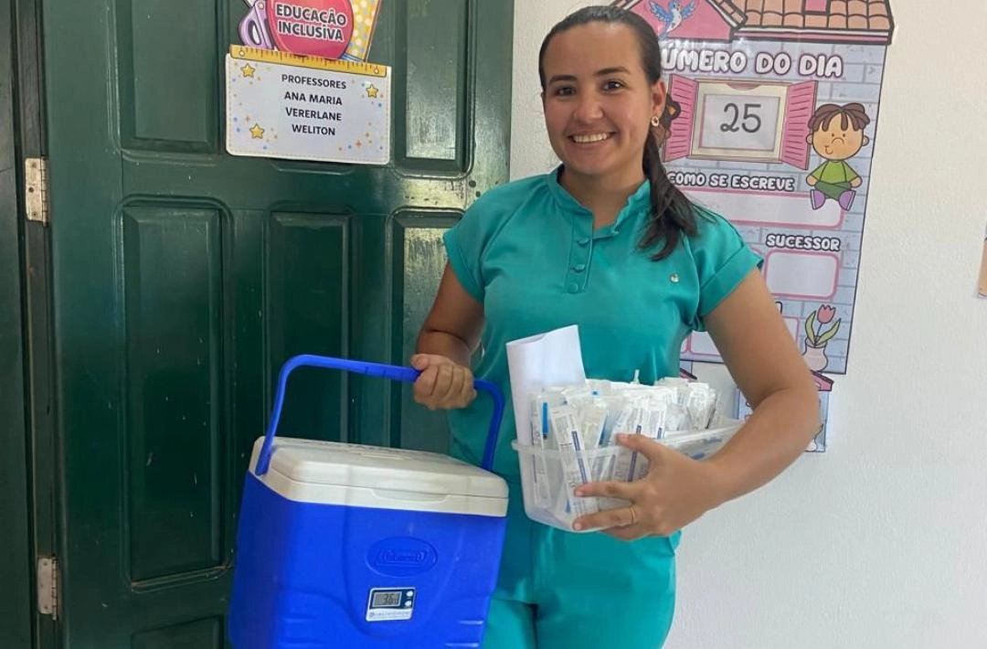 Secretaria de Saúde realiza vacinação contra Influenza no Centro São Rafael em São Miguel do Fidalgo
