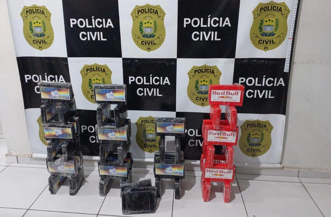 Ônibus é abordado na PI-143, em Colônia do Piauí, e polícia apreende 45 quilos de droga avaliada em mais de R$ 2 milhões
