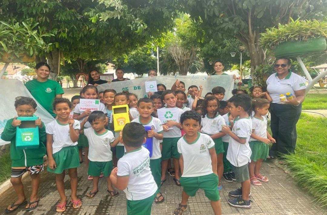 Alunos da rede municipal de São Miguel do Fidalgo vivenciam ações pelo Dia do Meio Ambiente
