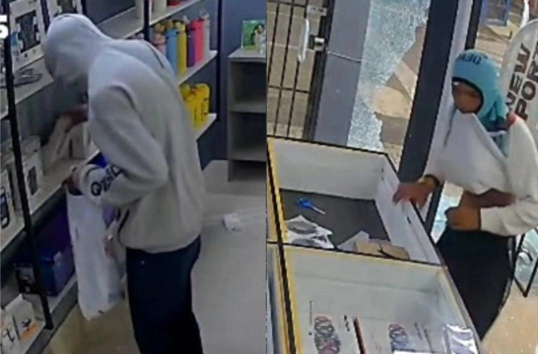 Trio arromba loja e faz arrastão em Floriano; ação foi flagrada por câmera