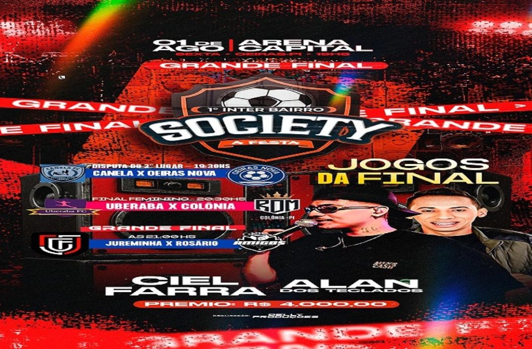 Arena Capital sedia finais do 1º Inter Bairro Society com presença de torcidas e shows