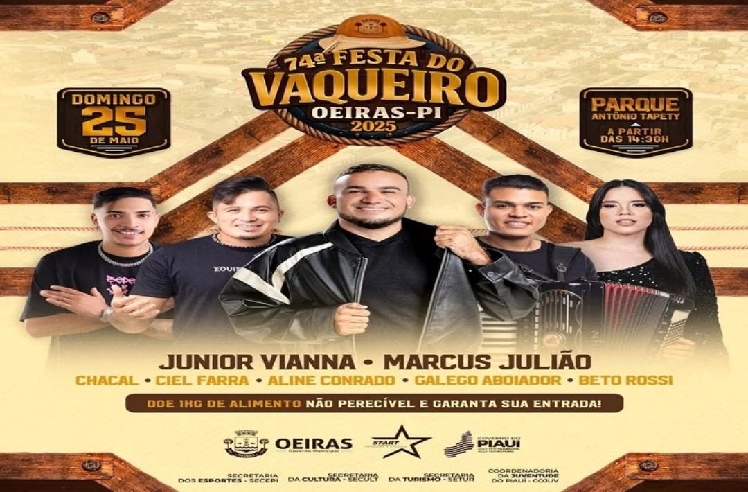 Oeiras: Festa do Vaqueiro só permitirá entrada de bebidas em garrafas plásticas