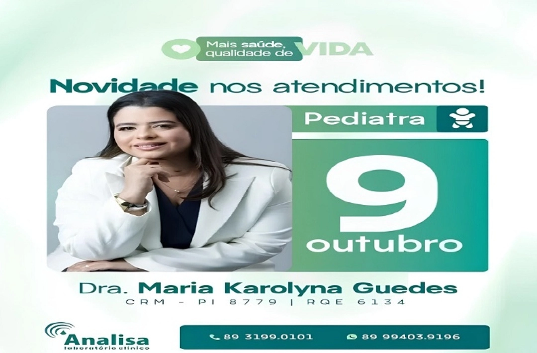 Analisa Clínica Médica passa a oferecer atendimento com pediatra a partir de 9 de outubro