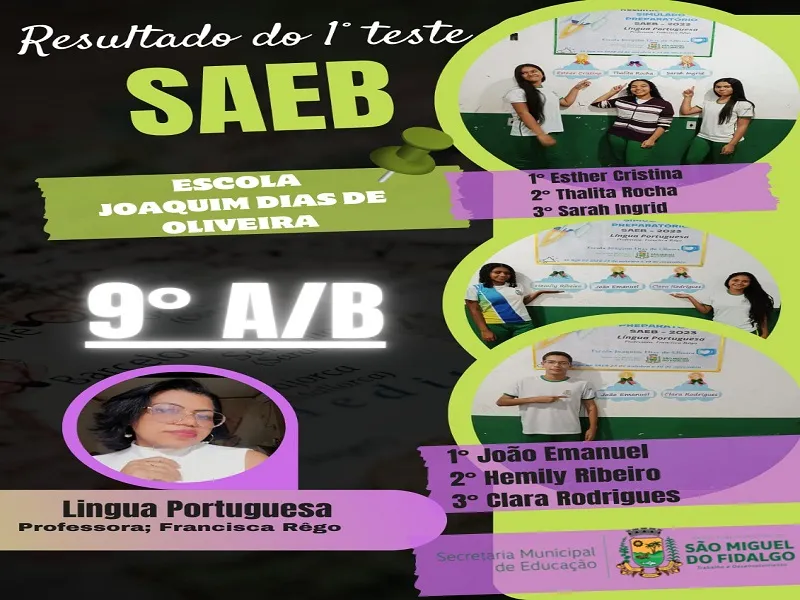 Secretaria Municipal de Educação de São Miguel do Fidalgo prepara alunos para avaliação do SAEB