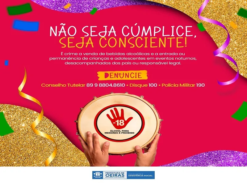 Campanha alerta sobre consumo e venda de bebidas alcoólicas para menores em Oeiras