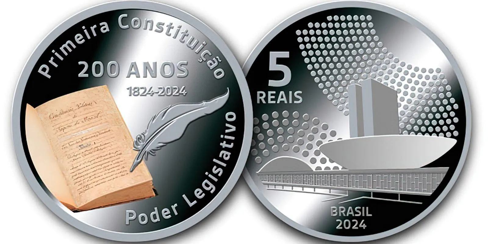 Banco Central do Brasil lança moeda comemorativa dos 200 anos da Constituição de 1824