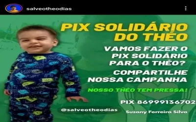 Campanha urgente para salvar a vida do pequeno Théo Dias