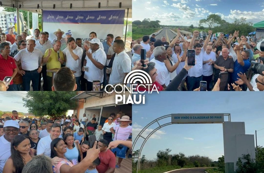 Rafael Fonteles inaugura obras viárias e educacionais na região de Oeiras