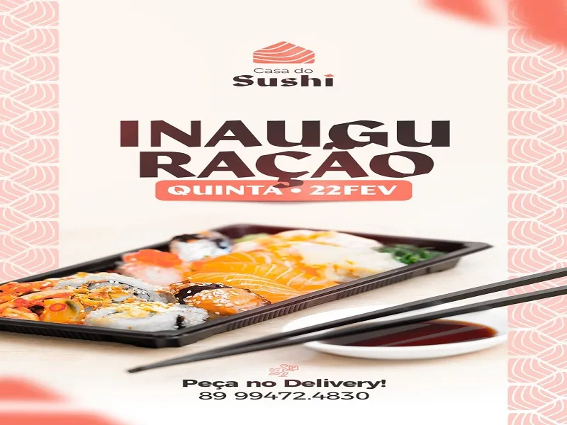 Casa do Sushi será inaugurada nesta quinta-feira, 22, em Oeiras