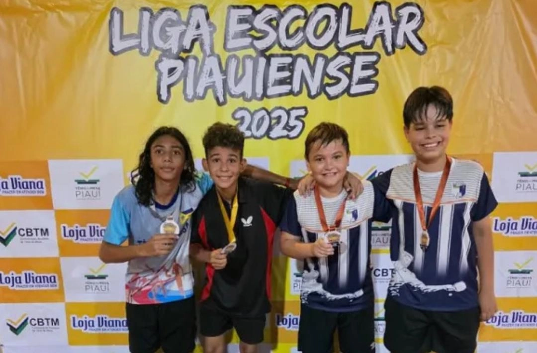 Alunos de Oeiras conquistam medalhas na segunda etapa da Liga Escolar de Tênis de Mesa