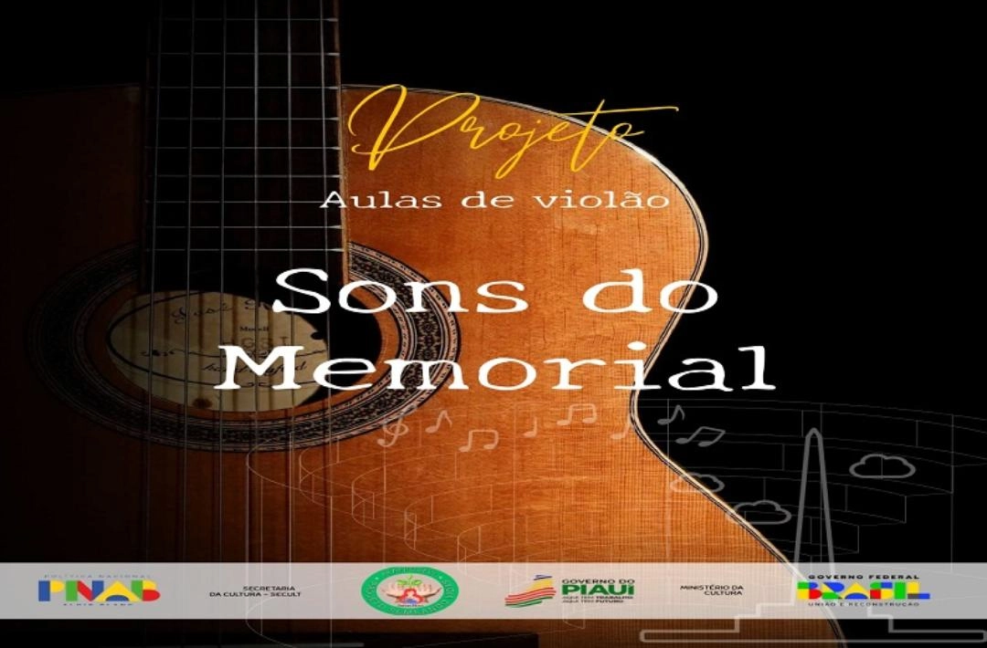 Aulas gratuitas de violão promovem iniciação musical no Memorial Visconde da Parnaíba em Oeiras
