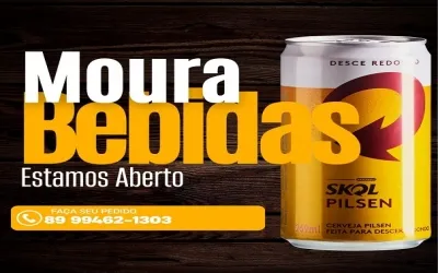 MOURA BEBIDAS: Nova opção em venda de bebidas com entrega rápida em Oeiras