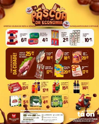 Confira as ofertas de Páscoa na Machado Carnes