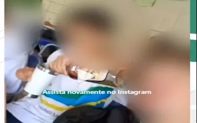 Alunos são flagrados com Cachaça durante aula na Escola de Coivaras