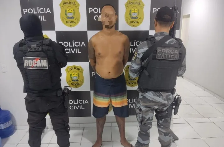 Foragido da Justiça é capturado pela PM em matagal usado para tráfico em Floriano