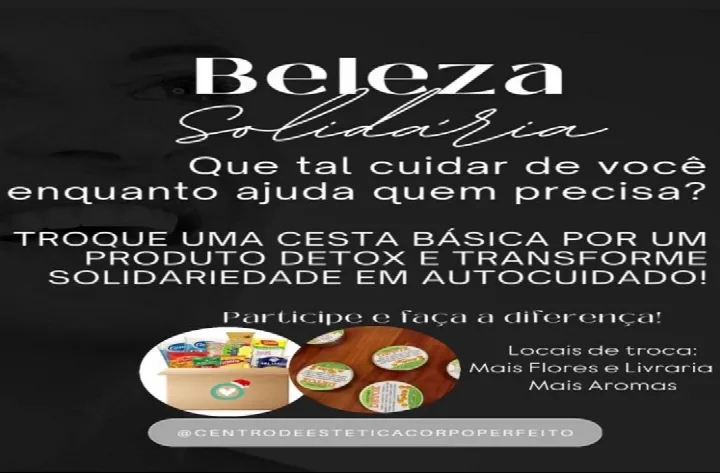 Ação de Natal: Beleza Solidária - Nos ajude, nós te ajudamos!