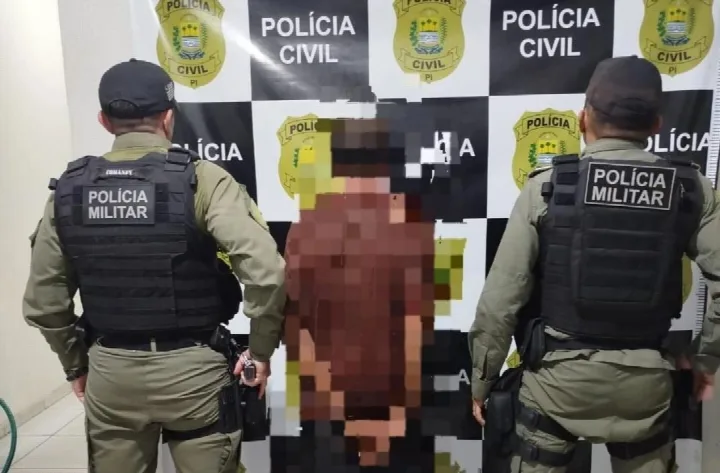 Homem é preso em Cajazeiras do Piauí por estuprar uma criança de 11 anos, neta da companheira