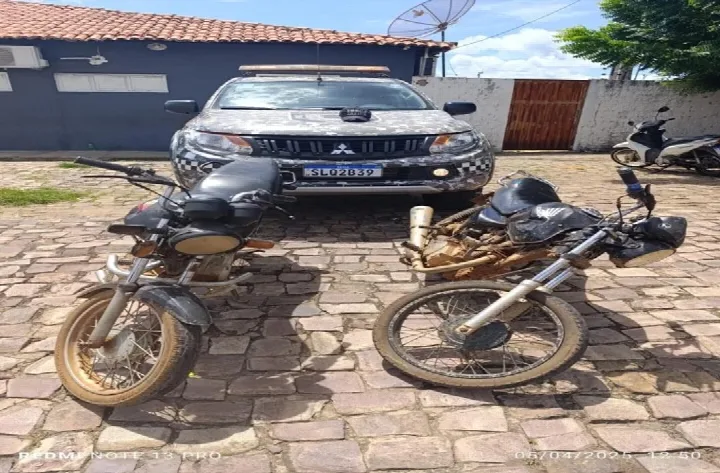 Força Tática da Polícia Militar apreende duas motos com sinais de adulteração em Colônia do Piauí
