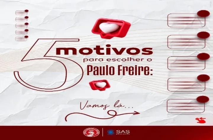 Conheça cinco motivos para escolher o Colégio Paulo Freire