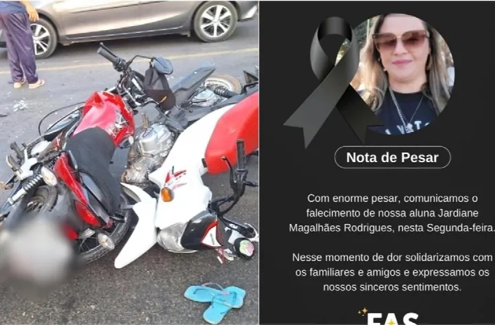 Mulher morre e filho fica ferido em acidente entre duas motocicletas no Piauí