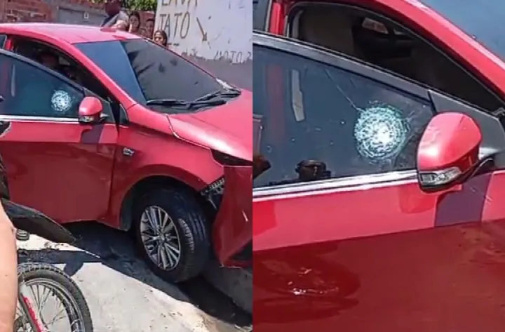 Mulher bate carro contra residência após ser perseguida por assaltantes na zona Sul de Teresina