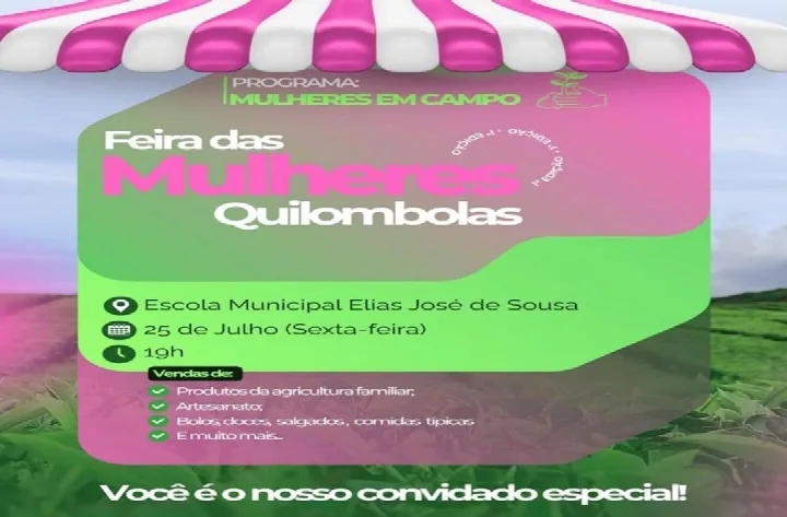 Feira das Mulheres Quilombolas movimenta a comunidade Angical, em Colônia do Piauí