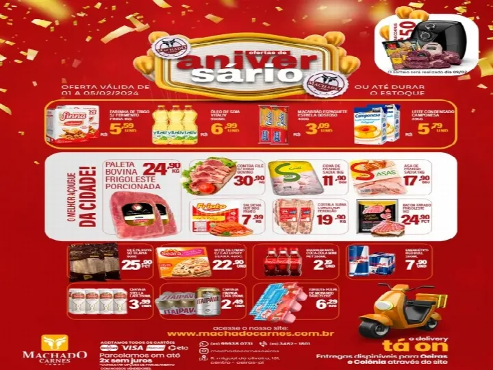 Aniversário Machado Carnes: Confira as Ofertas da semana