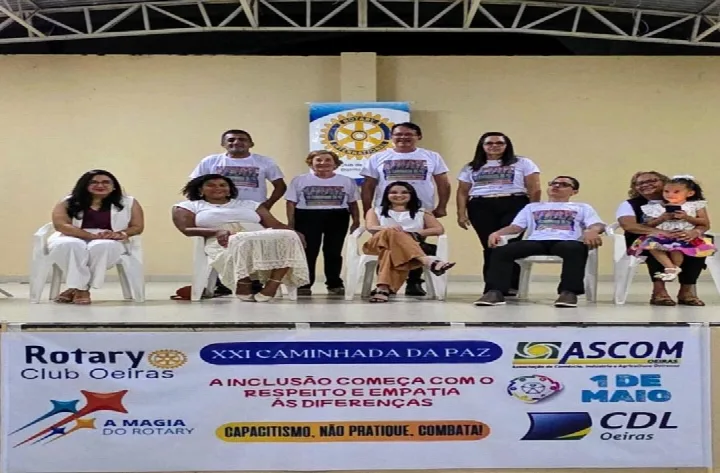 Rotary Club de Oeiras promove bate-papo sobre inclusão e combate ao capacitismo em preparação para a XXI Caminhada da Paz