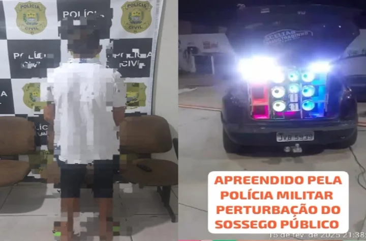Homem é preso por perturbação do sossego ao usar som muito alto e desacato em Oeiras