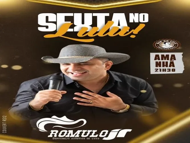 Show de Rômulo Jr. promete animar a noite de Sexta-feira no Bar do Lulu
